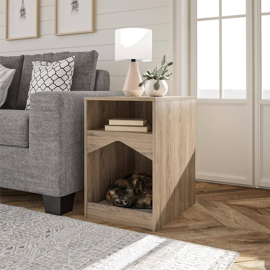 Black Cat House End Table W9881