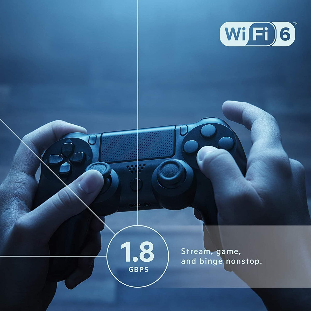 Mesh WiFi 6 Router, Dual-Band, 1,700 Sq. ft Coverage, 25+ Devices, Speeds up to 1.8Gbps (Renewed) Pack of 2 O982530