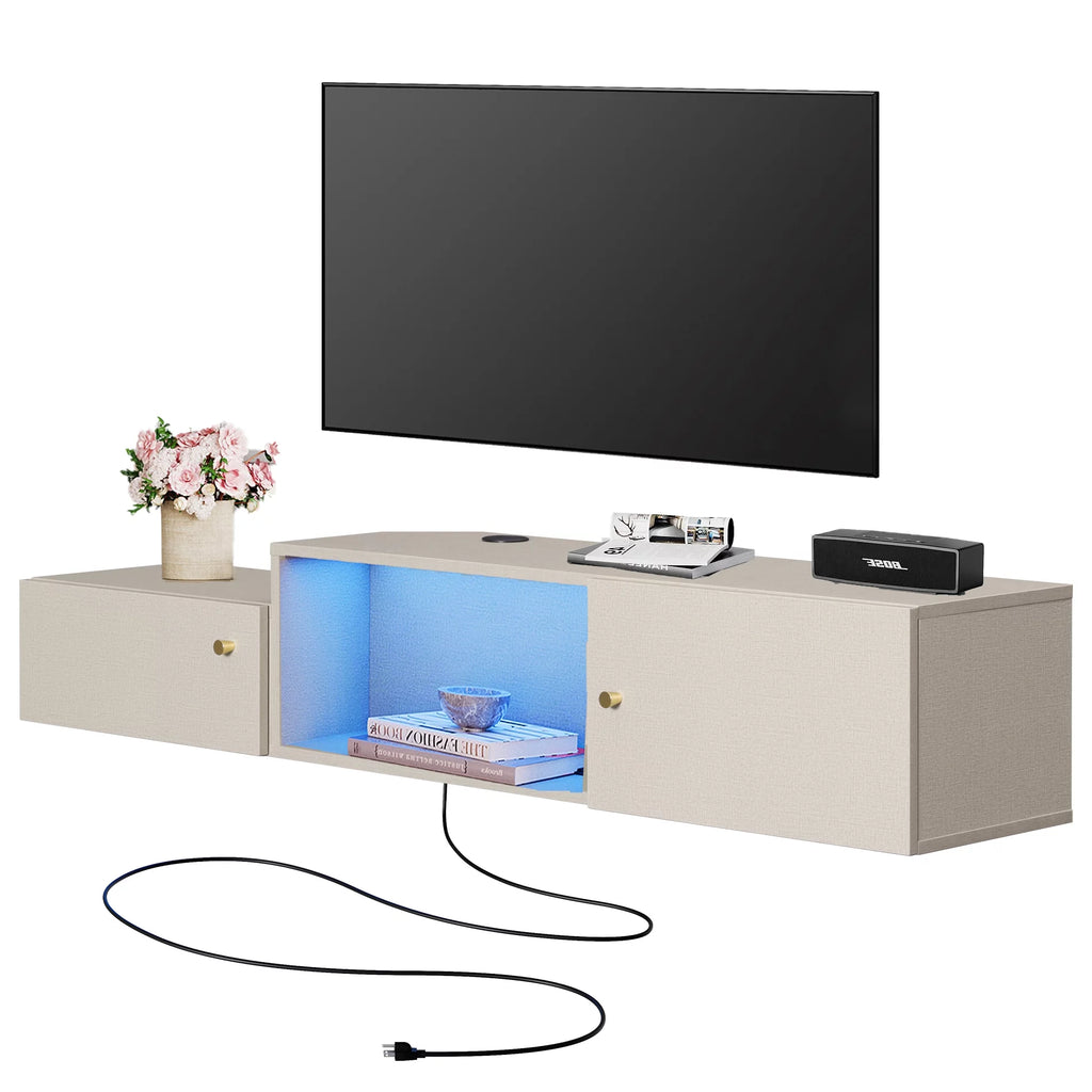 Wall Mounted TV Stand with Charging Station G2976