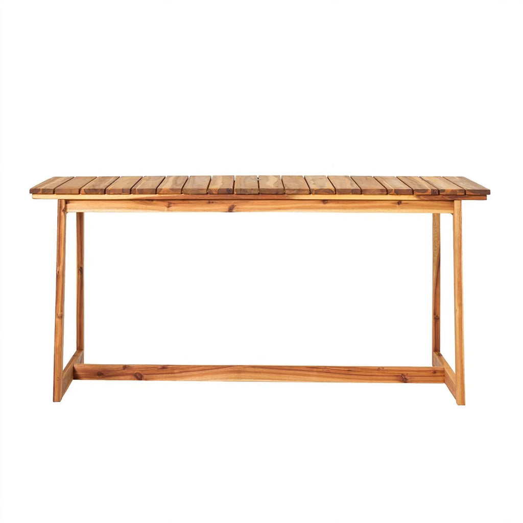 Solid Wood Outdoor Slat-Top Dining Table M5138
