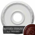 Hand-Painted Brushed Mahogany Ceiling Medallion F449540