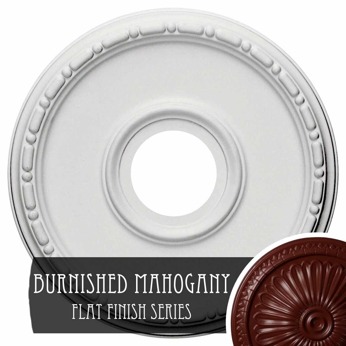 Hand-Painted Brushed Mahogany Ceiling Medallion F449540