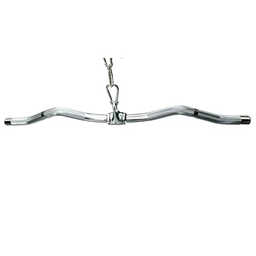 Cable Machine Attachment Curl Pulldown Barbell Revolving Bar N63942