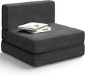Dark Gray Convertible Sleeper Sofa Bed N742410