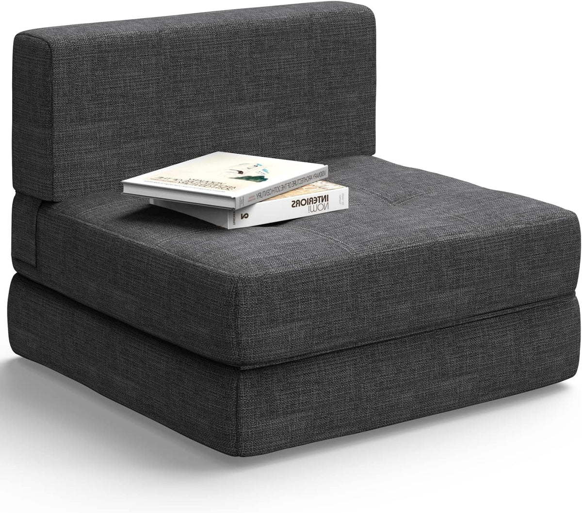 Dark Gray Convertible Sleeper Sofa Bed N742410