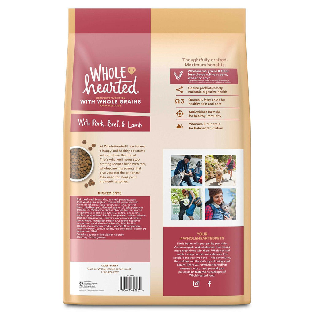 Whole Grains with Pork Beef & Lamb Dry Dog Food F54829