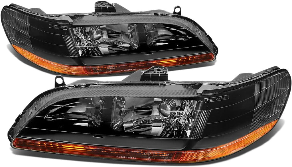 Chrome Housing Clear Corner Headlights Assembly O39188