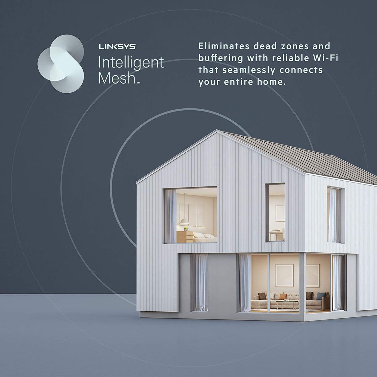 Mesh WiFi 6 Router, Dual-Band, 1,700 Sq. ft Coverage, 25+ Devices, Speeds up to 1.8Gbps (Renewed) Pack of 2 O982530