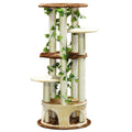 61 Cat Tree House Furniture with Leaves N843