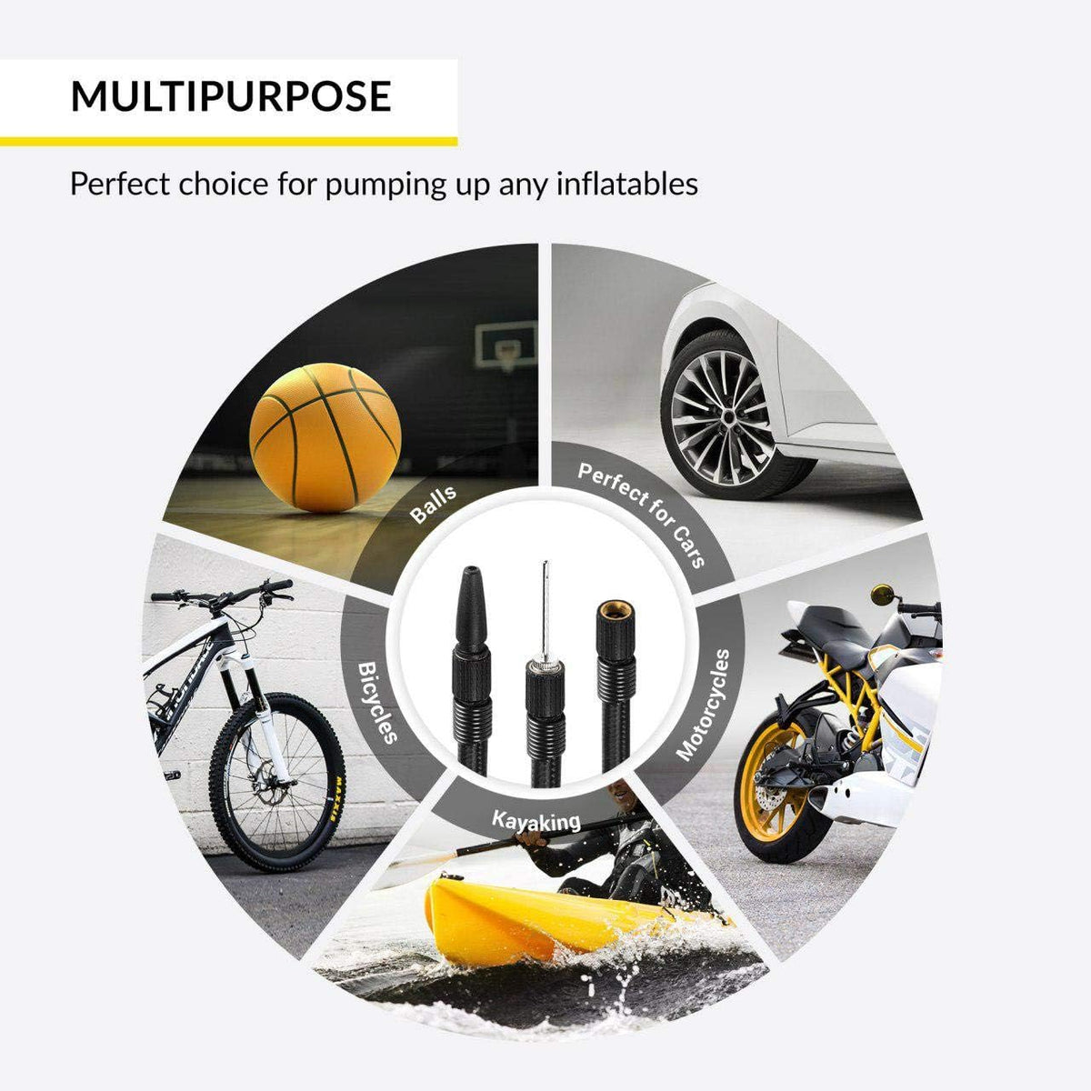Tire Inflator Portable Air Compressor Pump Pack of 2 N29782