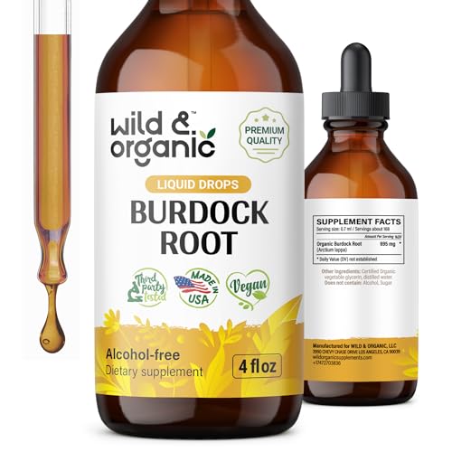 Organic Burdock Root Alcohol Free Liquid Extract 4 fl oz Y7586