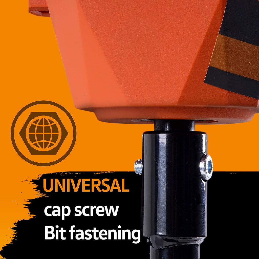 Earth Auger Power Head with Steel 6"x30" Bit Electric Cordless Lithium-Ion Battery I34424
