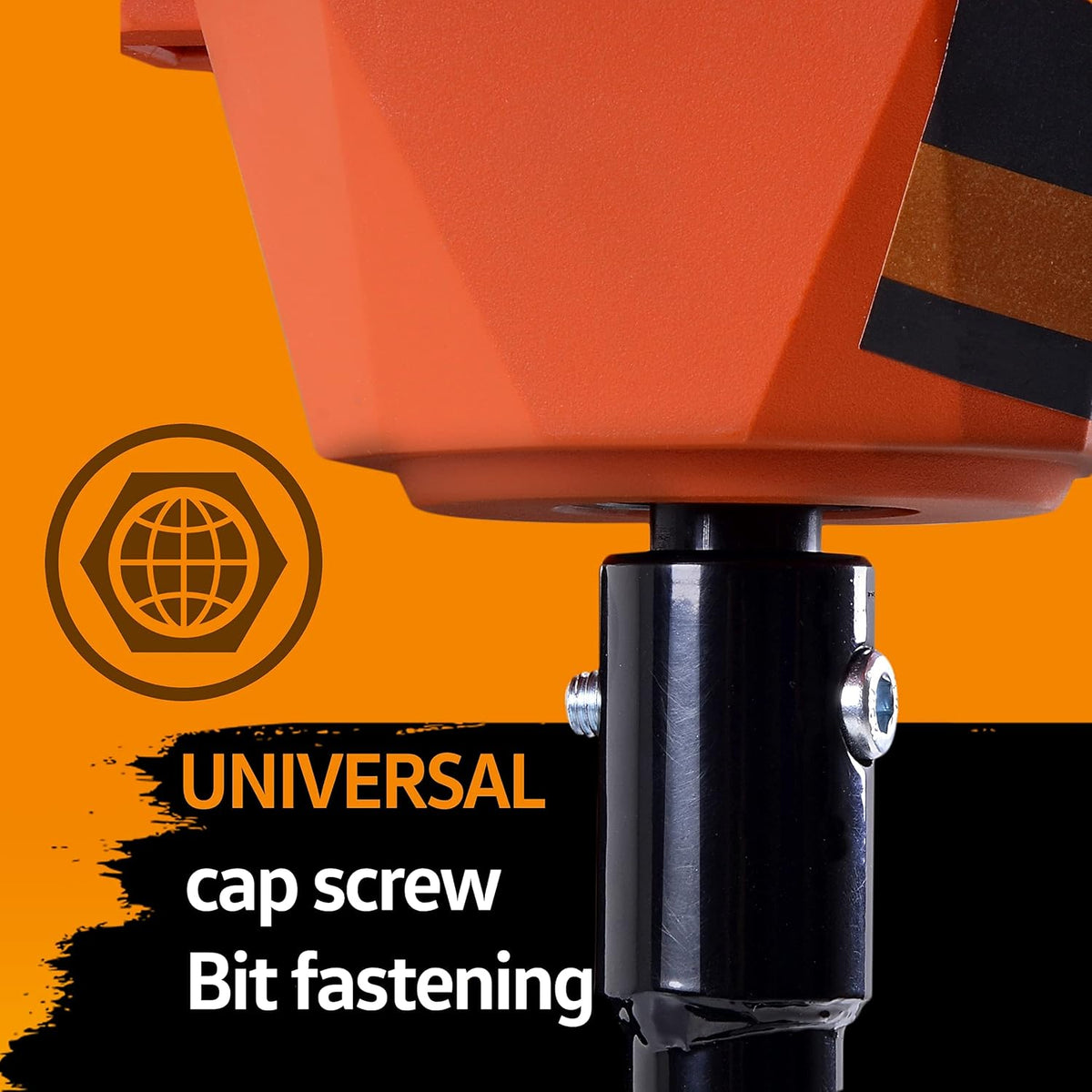 Earth Auger Power Head with Steel 6"x30" Bit Electric Cordless Lithium-Ion Battery I34424