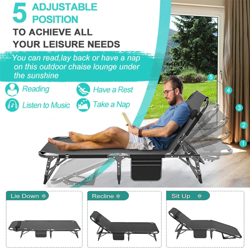 Folding Camping Cot with Pillow W23518