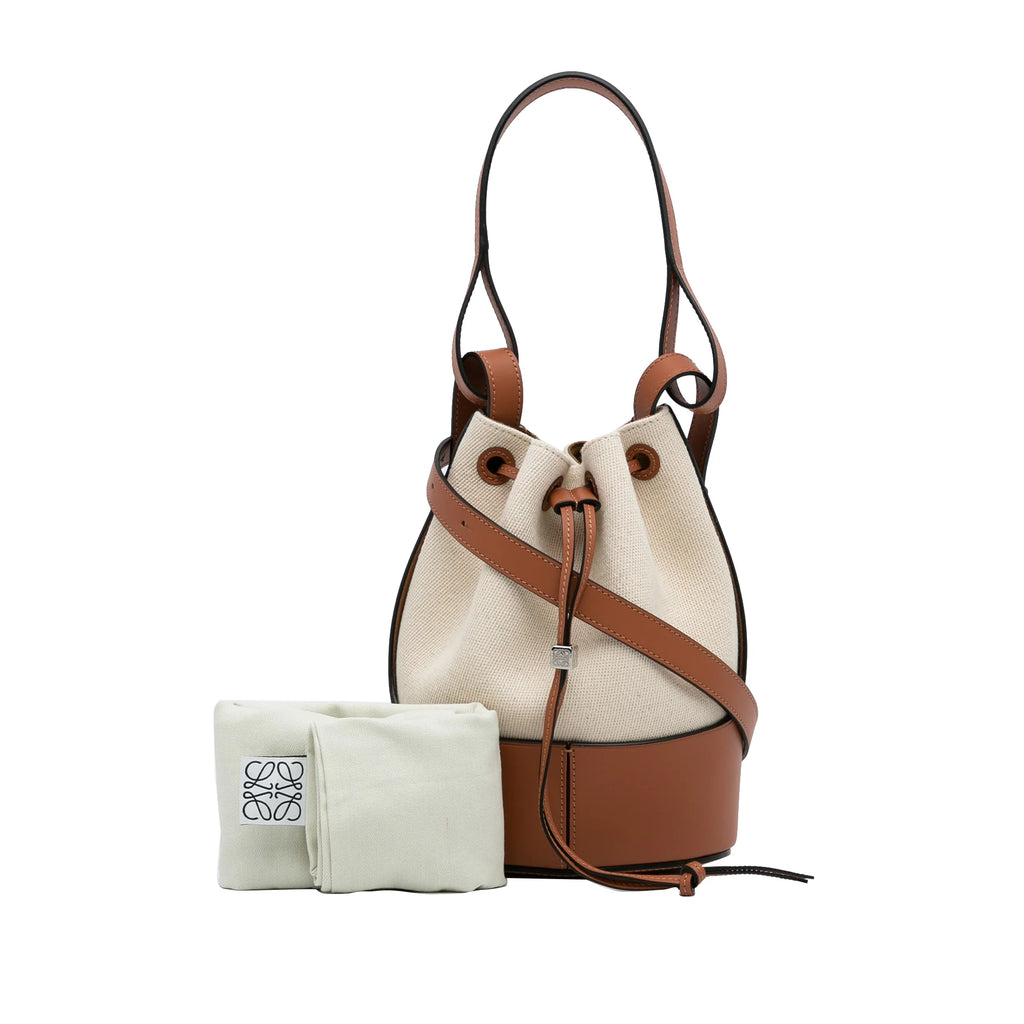 Brown Canvas Bucket Bag T76300
