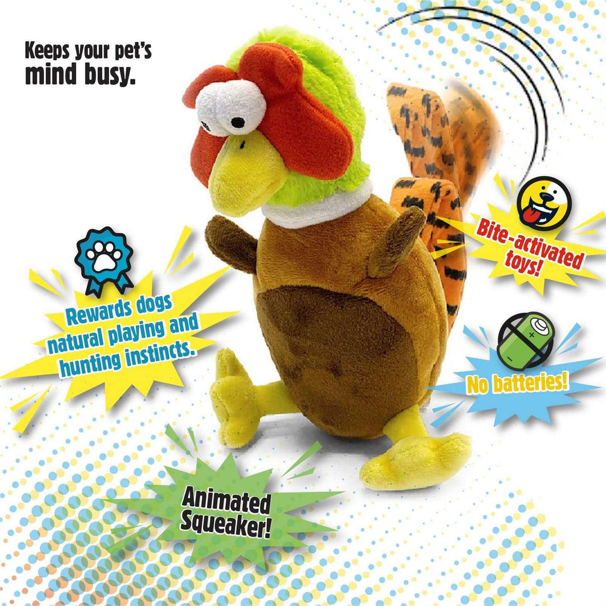 Plush Squeaker Dog Toy Q627