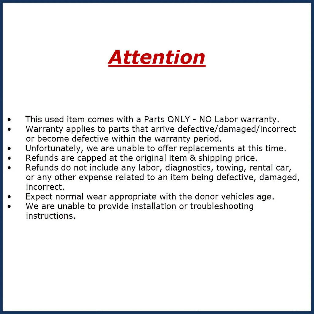 Driver Side Fog Lamp X64815