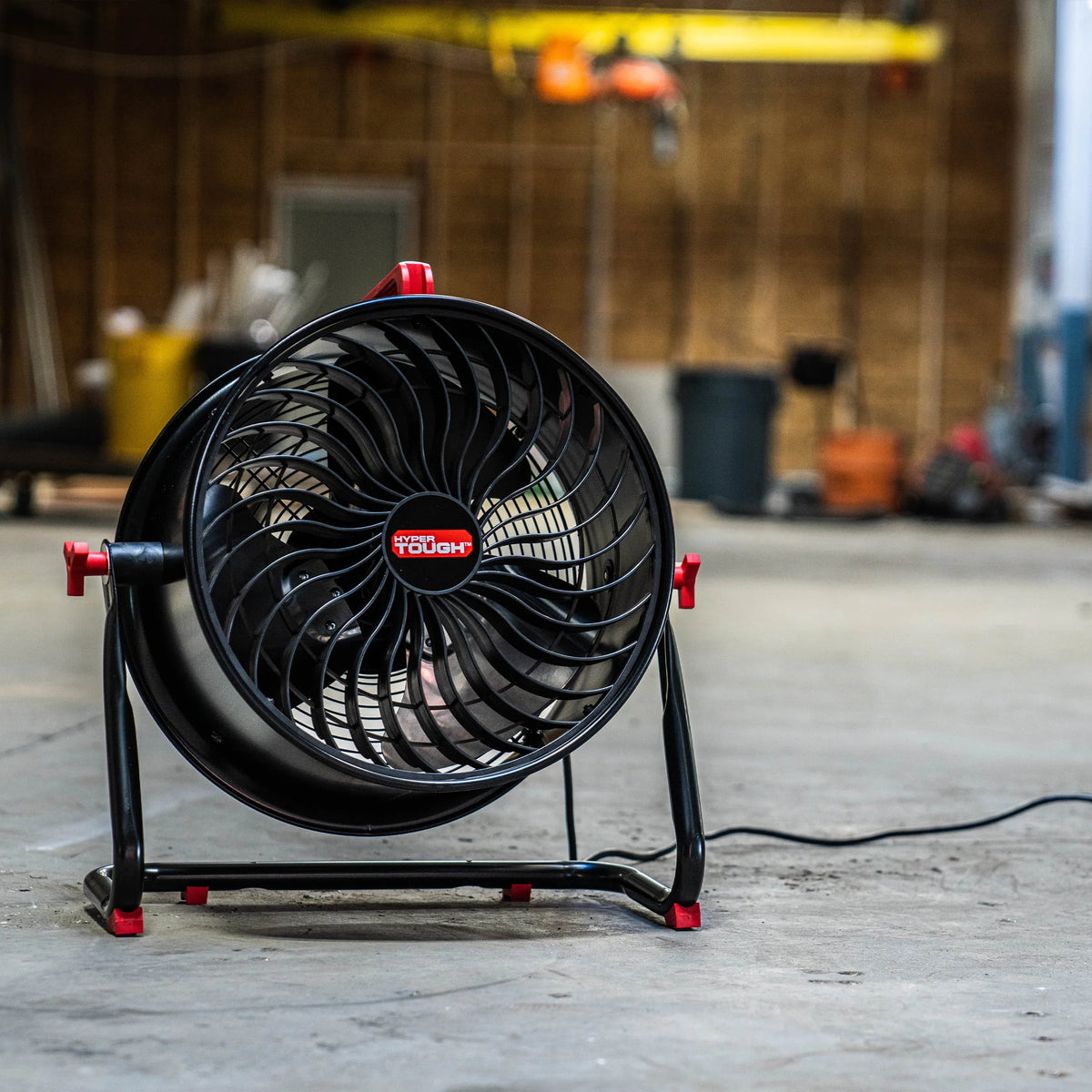 Black & Red 16 inch 2-Speed Turbo Drum Fan O212