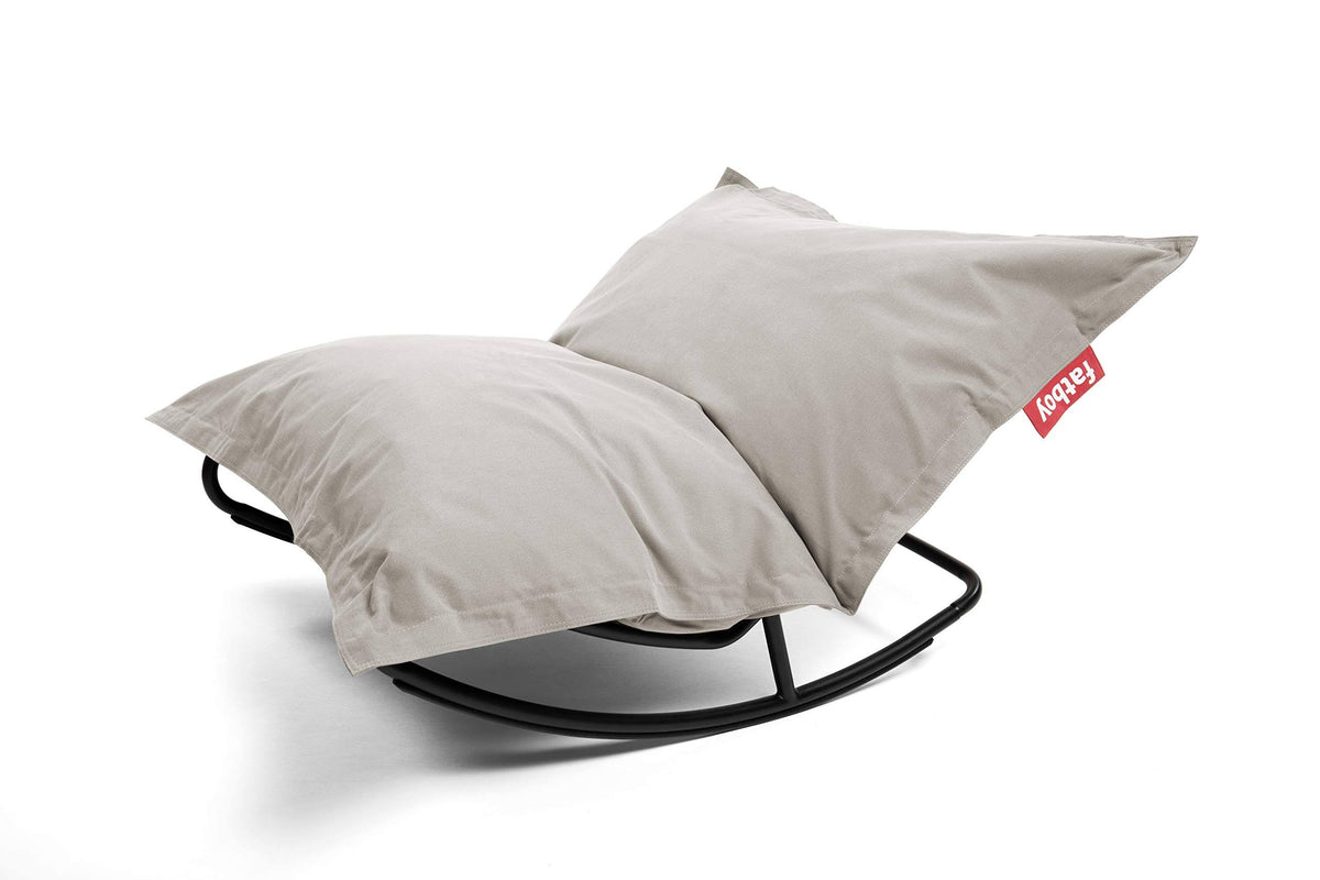 Silver Grey Bean Bag Rocking Chair H4941