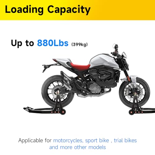 Aluminum Front and Rear Motorcycle Stands 880lbs Heavy Duty O401
