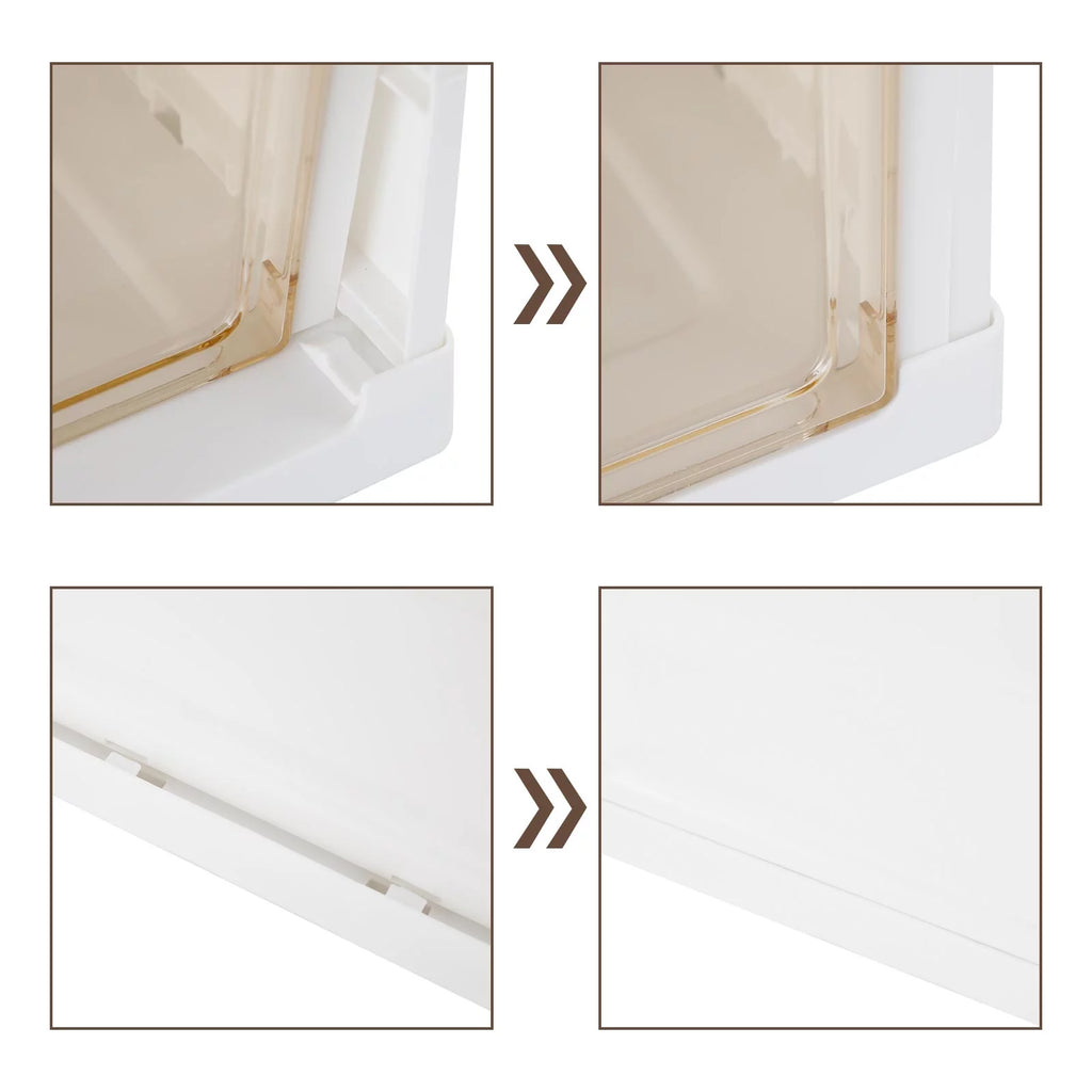 Shoes Box Organizer Containers with Lids T492507