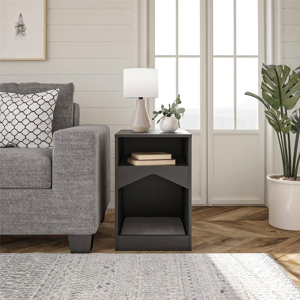Black Cat House End Table W9881
