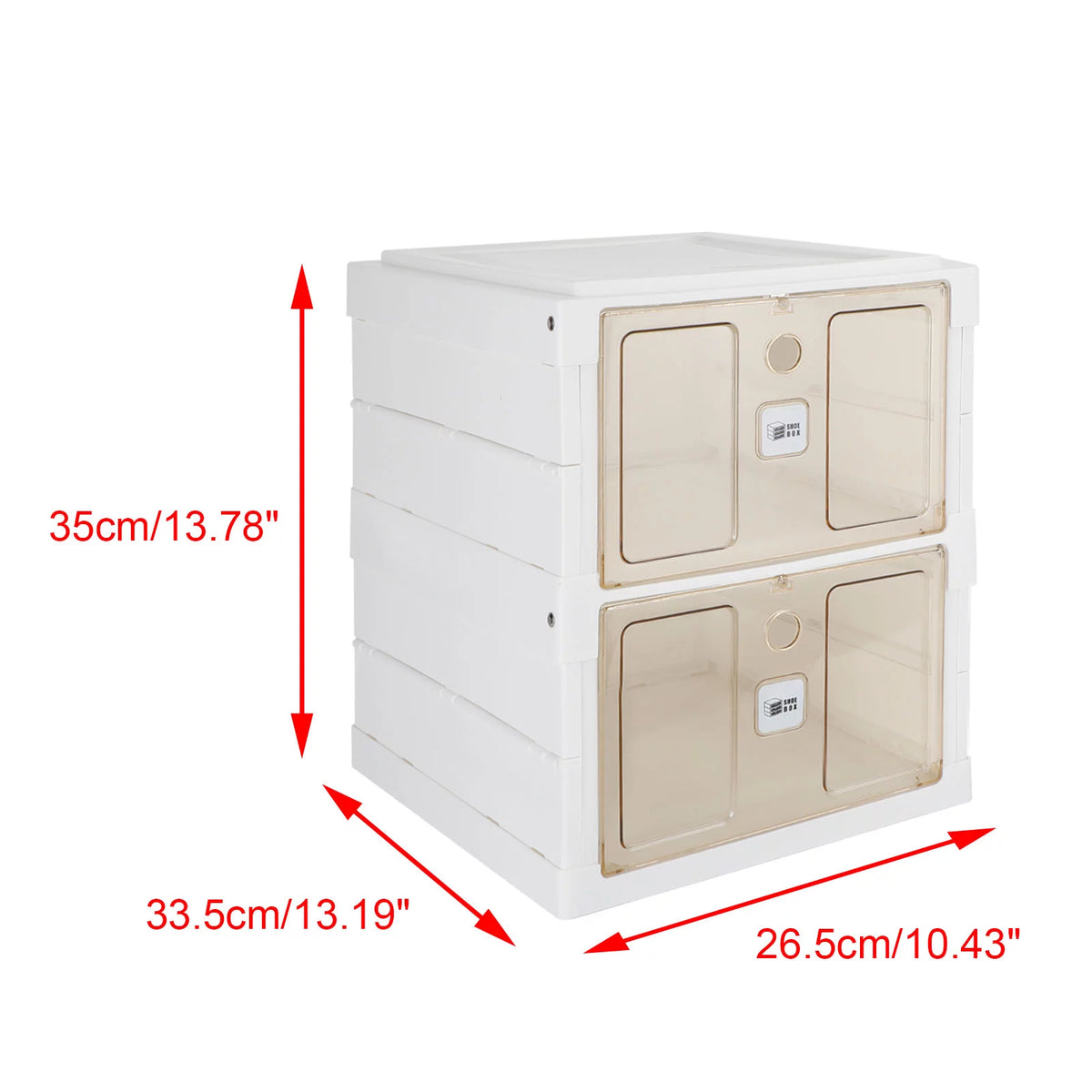 Shoes Box Organizer Containers with Lids T492507
