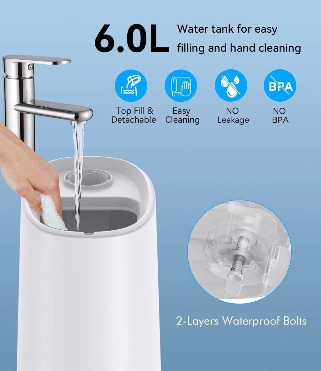 Warm and Cool Mist Top Fill Ultrasonic Humidifier with Remote M4194