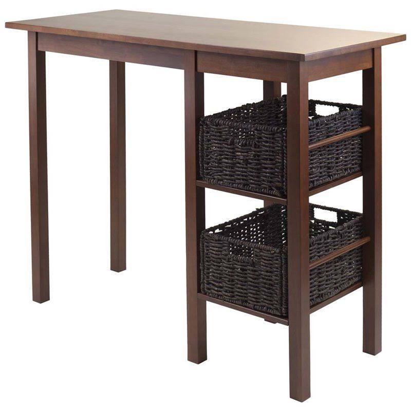 Antique Walnut Breakfast Table with 2 Baskets D46481