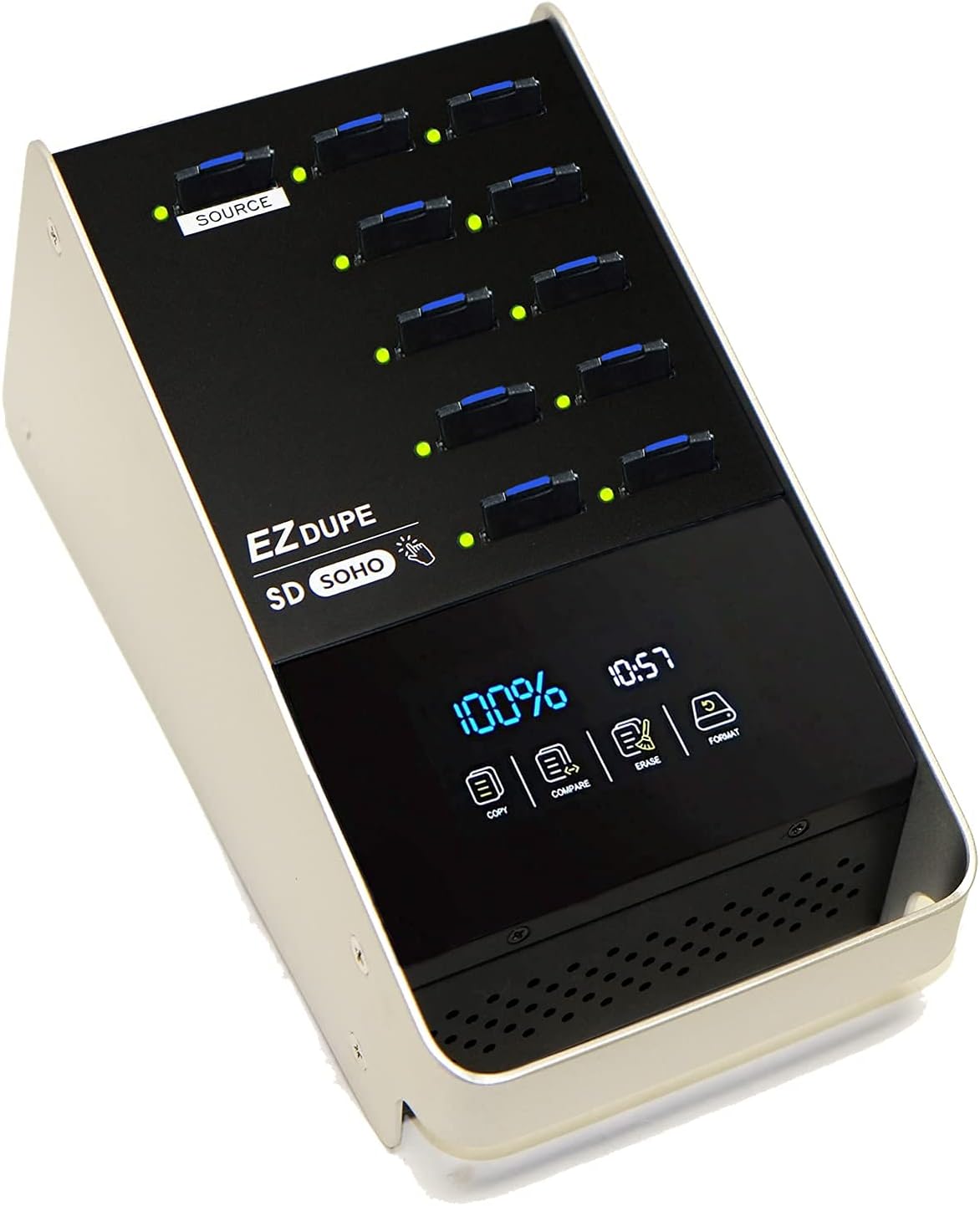 1 to 10 SD Duplicator with Touch Screen F616