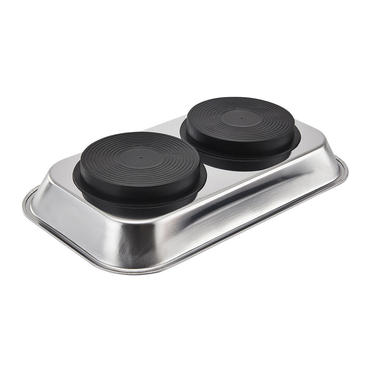 9-1/2 in. x 5-1/2 in. Magnetic Stainless Steel Parts Tray Y90411
