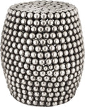 Pewter Pebble Stool S104