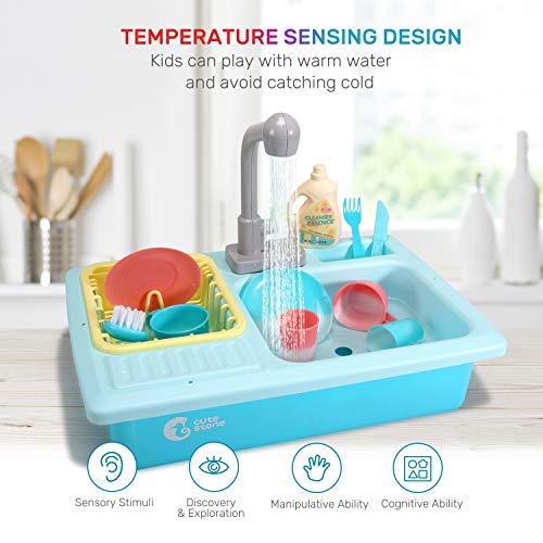 Pretend Play Kitchen Sink Toys with Cooking Stove Pot and Pan Z16239