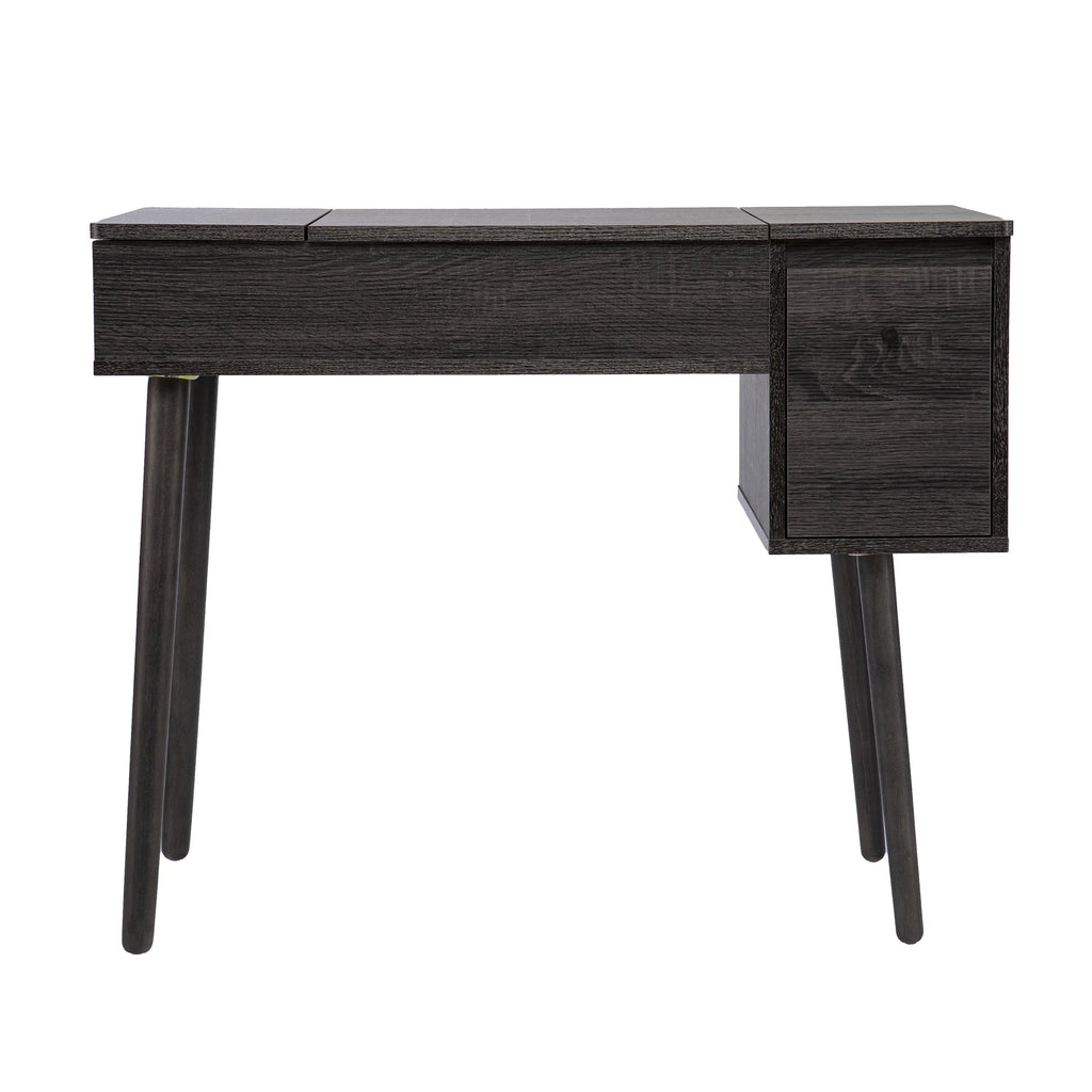 Storage Vanity with Mirror Freestanding Vanity Desk W809