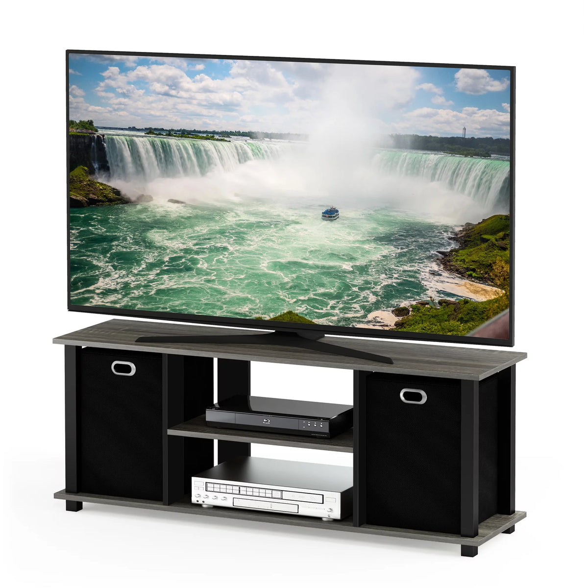 Entertainment Center with Storage Bins O527