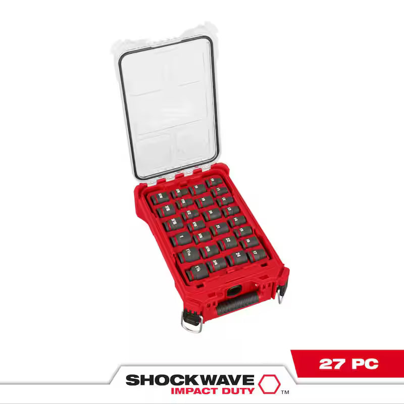 1/2 in. Drive Metric and SAE Impact Socket Set (27-Piece) O47517