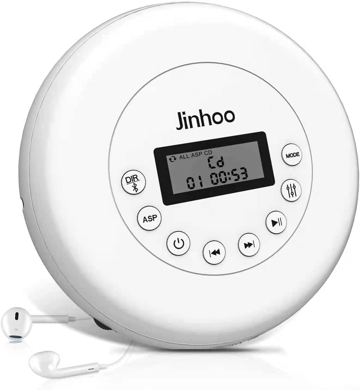 Portable CD Player with Bluetooth, LCD Display, Pack of 2 K14049
