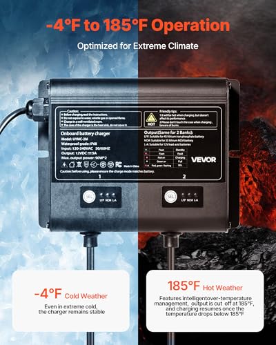 5A 12V IP68 Waterproof Onboard Marine Battery Charger U325942
