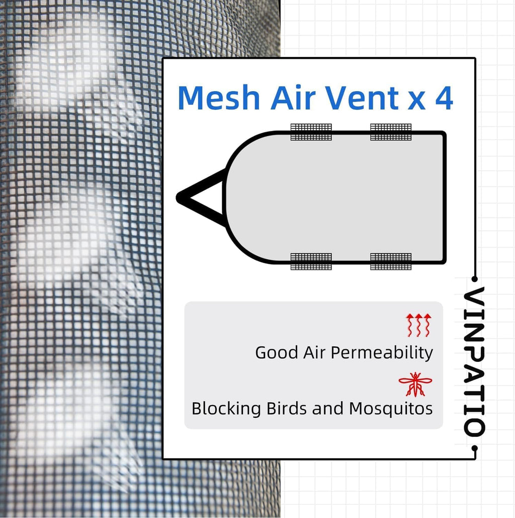 3 Layers Polypropylene Pop Up Camper Cover Fits 8' - 10' Trailers, Grey K630