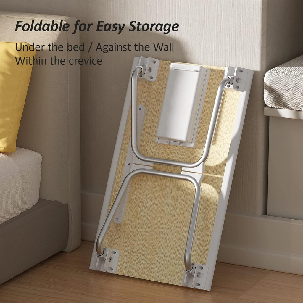 Foldable Laptop Bed Desk with Storage Drawer, Tablet Slot, 21.7x13x9.8 Inches, Pack of 2 N646