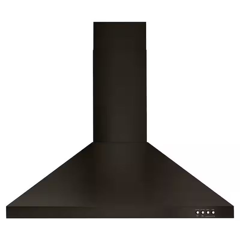 30 in. Wall Mount Range Hood in Black Stainless A911