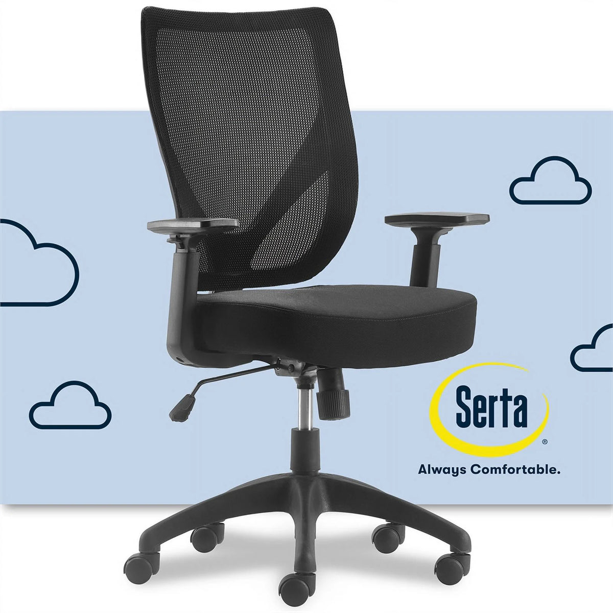 Standing Desk and Mesh Office Chair J885