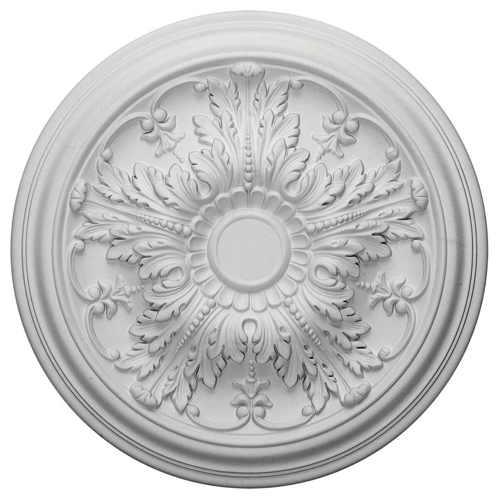 20x22OD x 1 1/2x22P Ceiling Medallion, Hand-Painted Smokey Topaz F245695