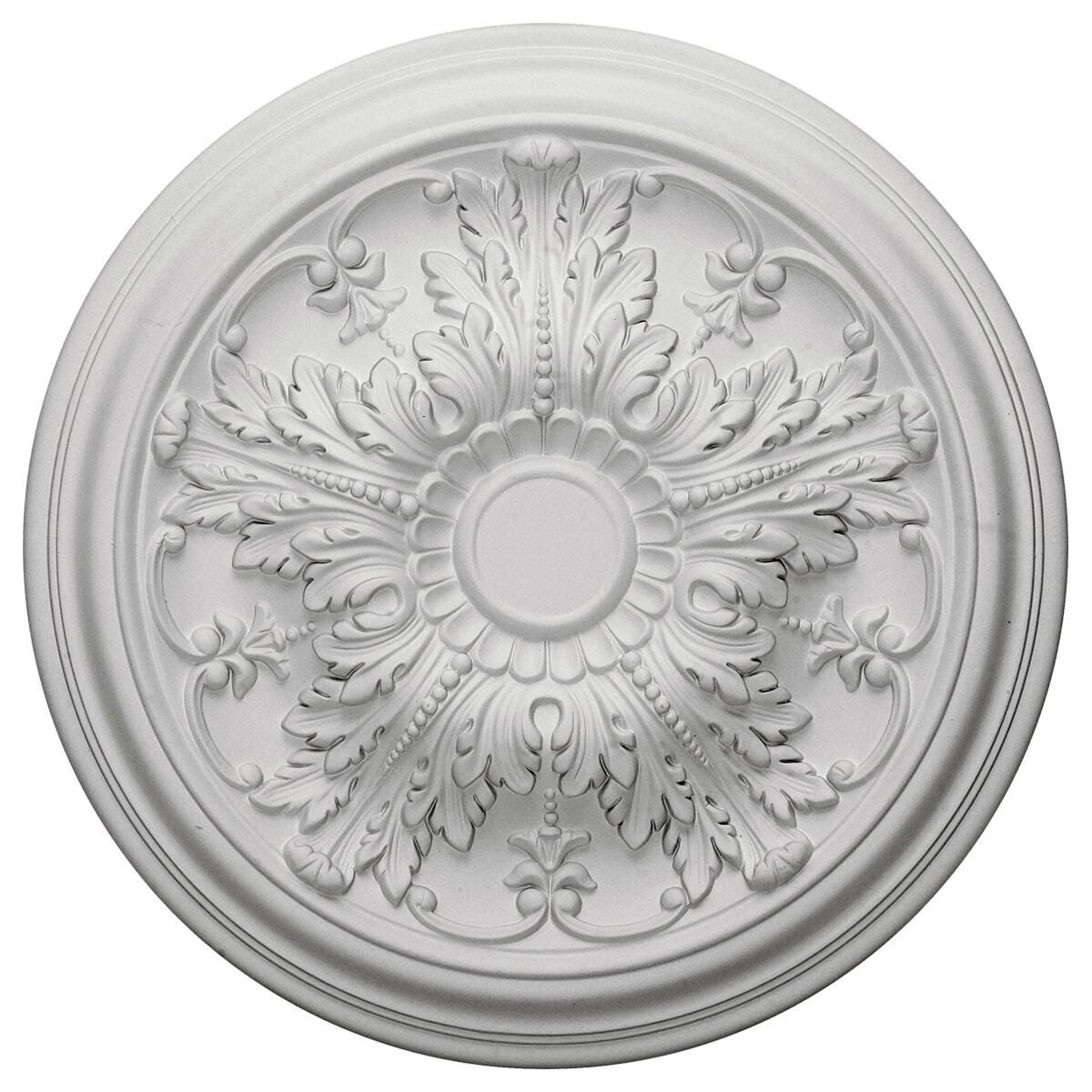 20x22OD x 1 1/2x22P Ceiling Medallion, Hand-Painted Smokey Topaz F245695