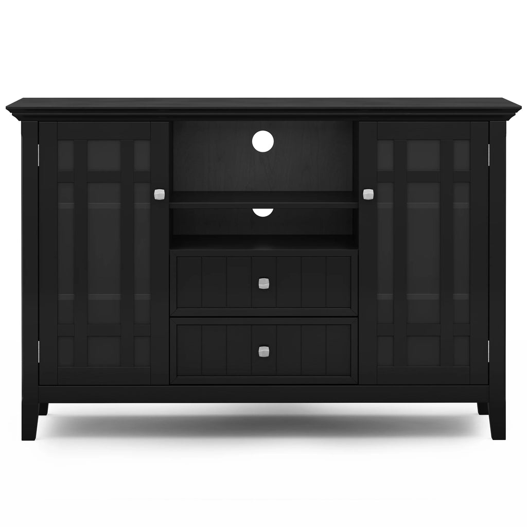 Black 53 inch Wide TV Media Stand W5512