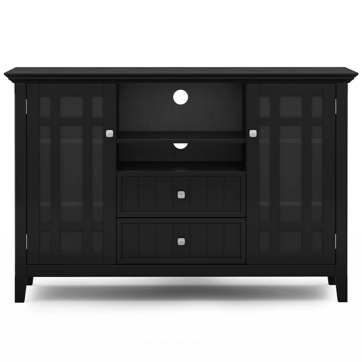 Black 53 inch Wide TV Media Stand W5512