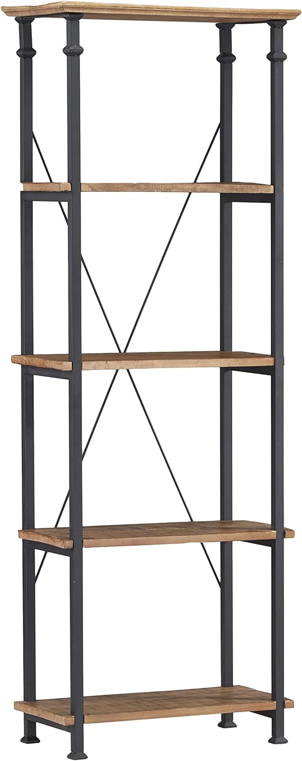 4-Tier Bookcase, Rustic Brown C87890
