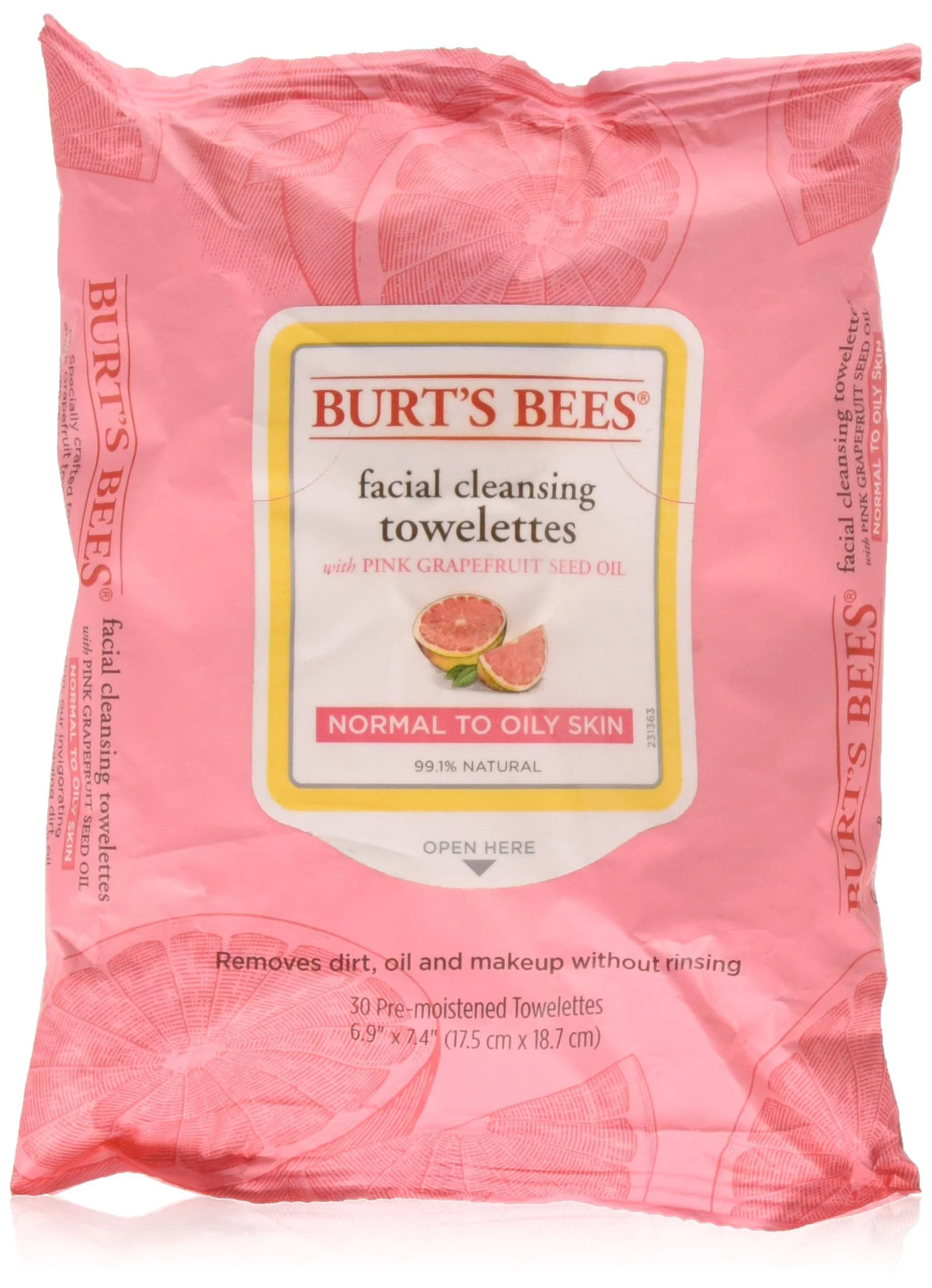 Pink Grapefruit Cleansing Towelettes 30 Ct S4632