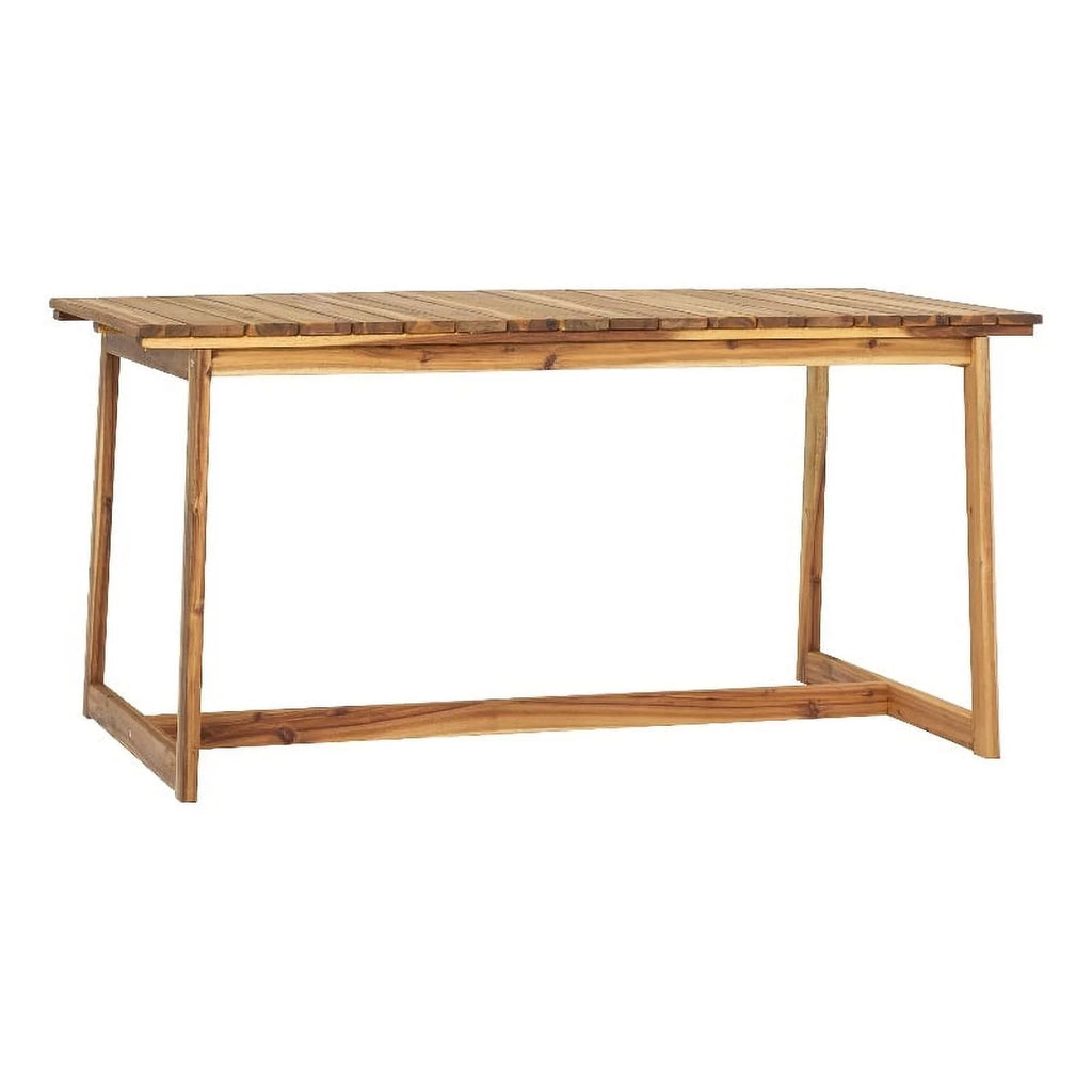 Solid Wood Outdoor Slat-Top Dining Table M5138